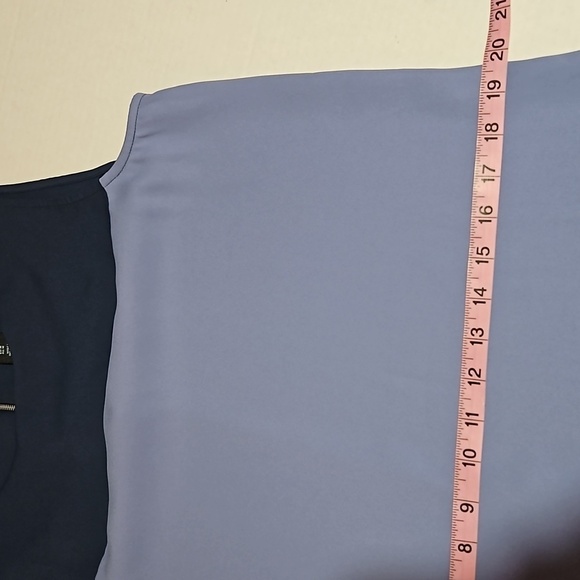 Cynthia Rowley | Blue Colorblock Shift Dress - Picture 10 of 11